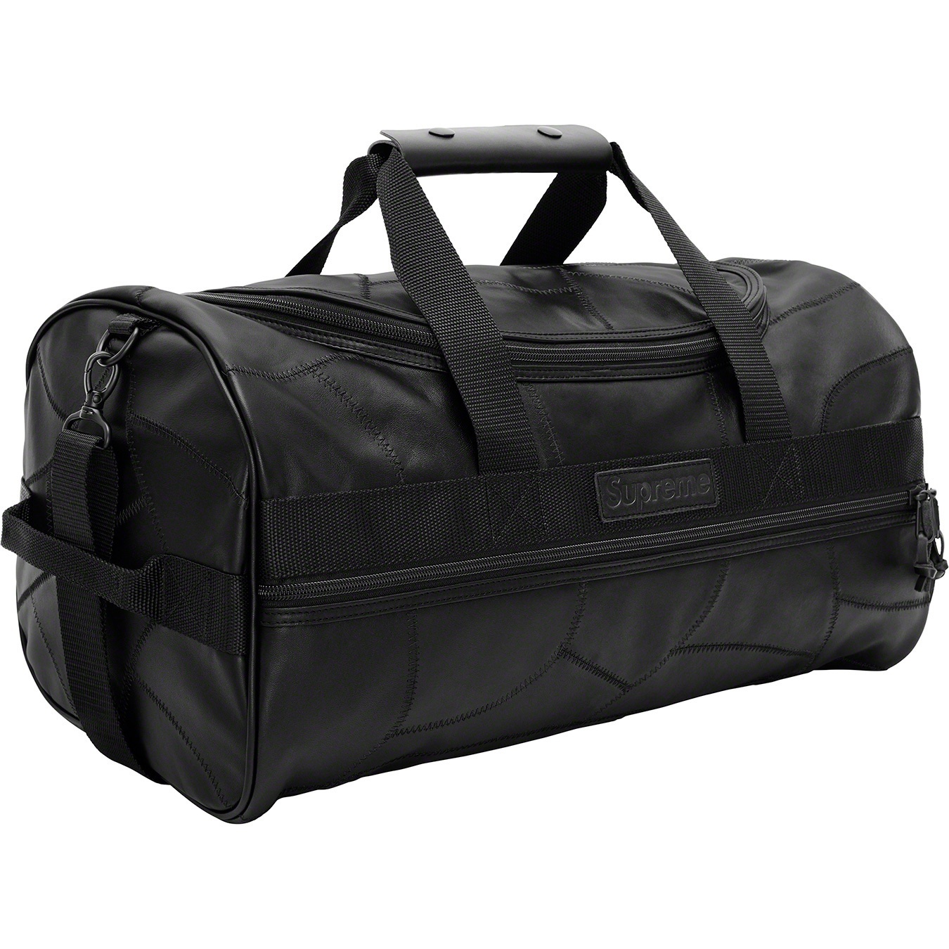 Patchwork Leather Duffle Bag view 5